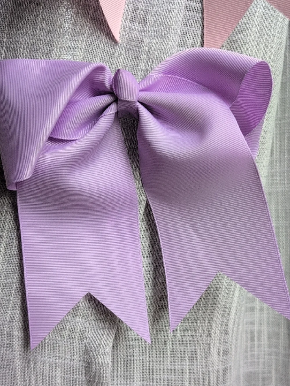 Kids Grosgrain Hair Bows - Pink and Lavender